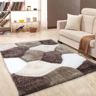 Arsula Abstract Shag Area Rug