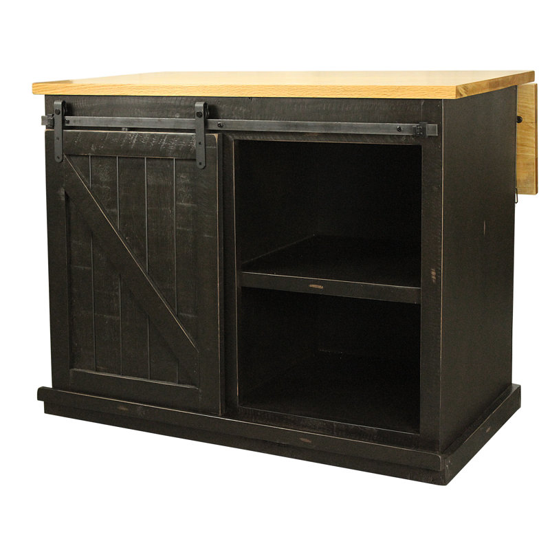 Uli Kitchen Island, Black
