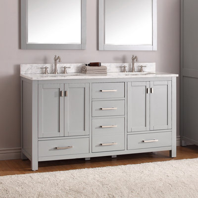 Souther 60" Double Bathroom Vanity with Top