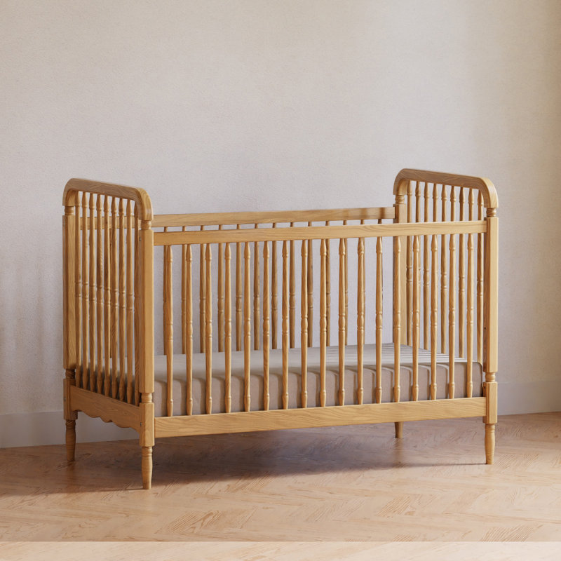 Liberty 3-in-1 Convertible Spindle Crib, Honey