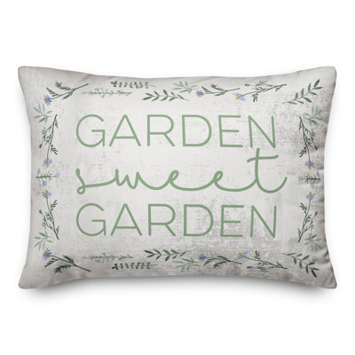  Housse et insert de coussin rectangulaire Garden Sweet Garden