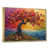 Toile avec cadre flottant or