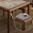 Black Walnut Slate Dining Table Set-102352452