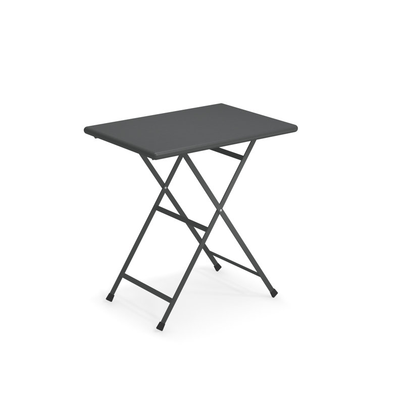 Mundubbera 50cm Rectangular Portable Folding Table, Antique Iron