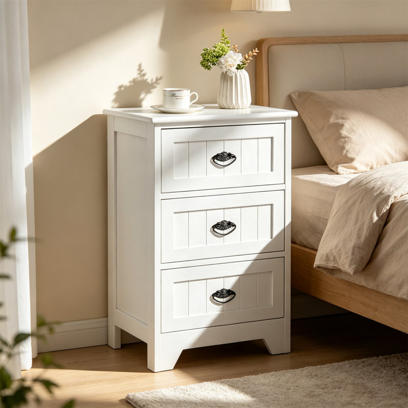 3-Tier Vintage Nightstand
