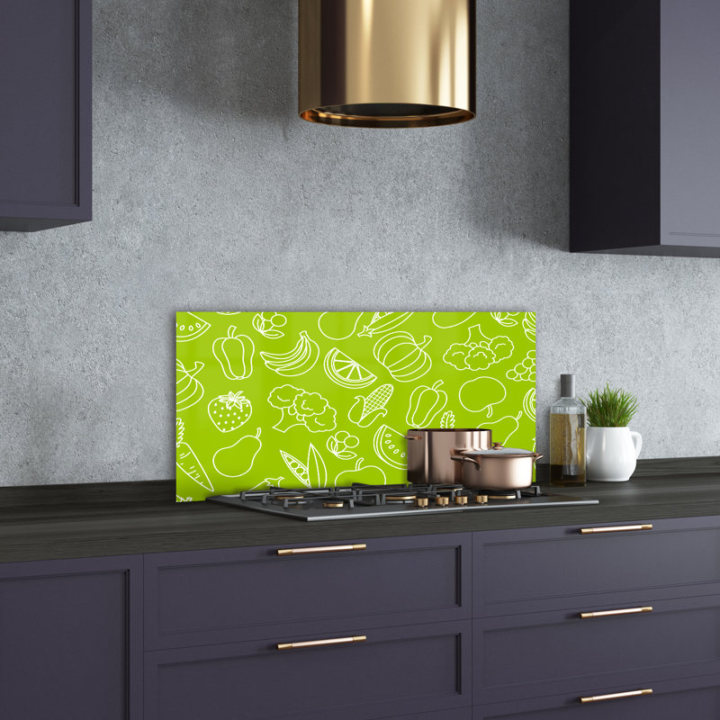 50cm W x 100cm L Glass Peel and Stick Panel