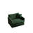 Athenia Chenille Fabric Upholstered Sofa Chat Set-1972328459