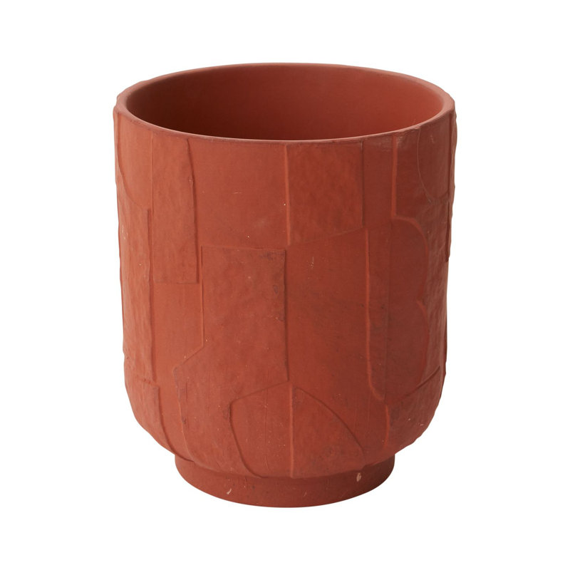 Pot à fleurs en céramique Xanthe, H 7 po x l 6,25 po x P 6,25 po