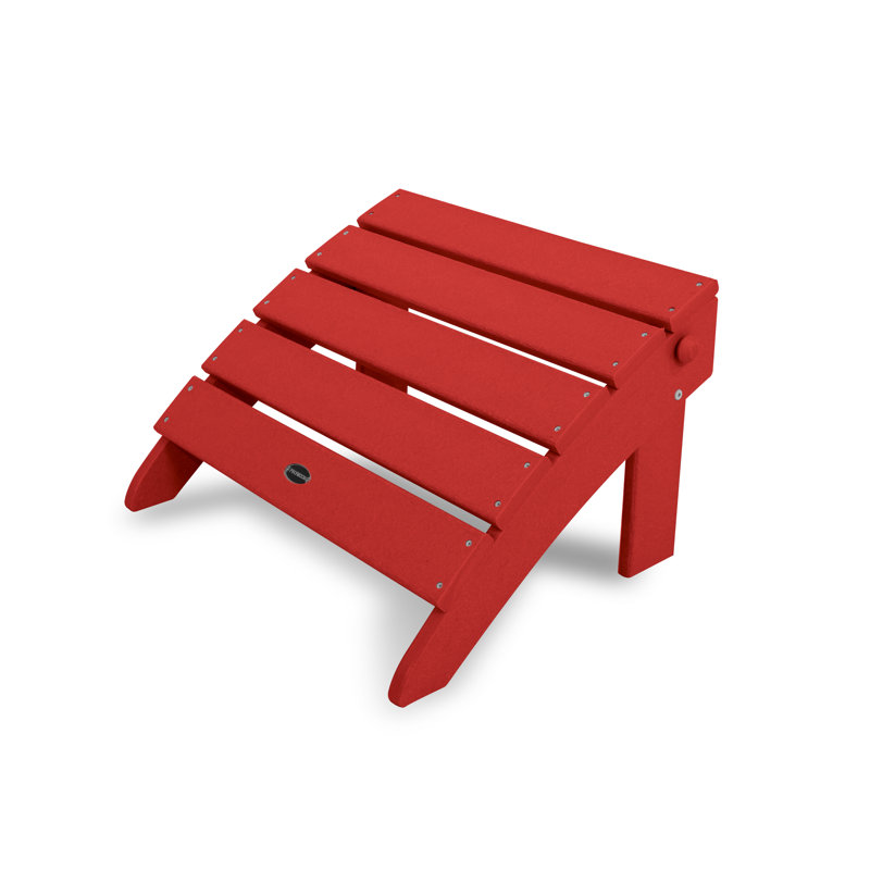 Repose-pieds POLYWOOD surdimensionné classique Adirondack Adirondack, Rouge coucher de soleil