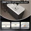 Meuble-lavabo sur pied 36 po avec lavabo en résine, armoire de rangement avec portes à fermeture douce