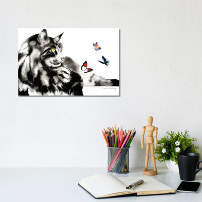 Let's Play Cat II by Soo Beng Lim - Wrapped Canvas Gallery-Wrapped Canvas Giclée