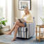 Fauteuil d'appoint pivotant en tissu 29,92 po Linend-1757323778