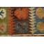 Tapis 100% laine tissé à la main à motif oriental tribal multicolore Southwestern