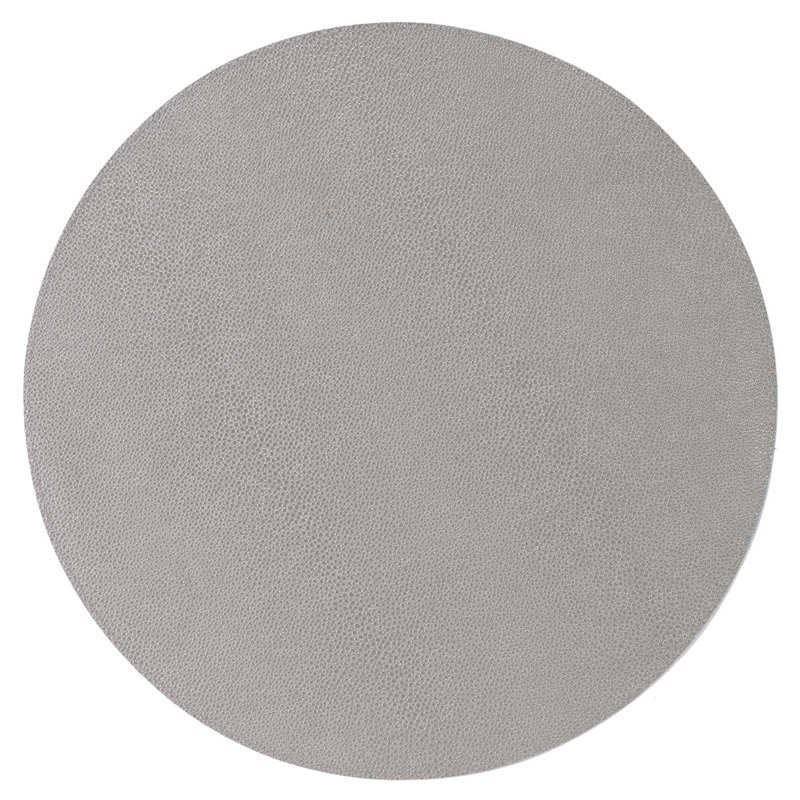 Skate Vinyl Round Placemat, Gray