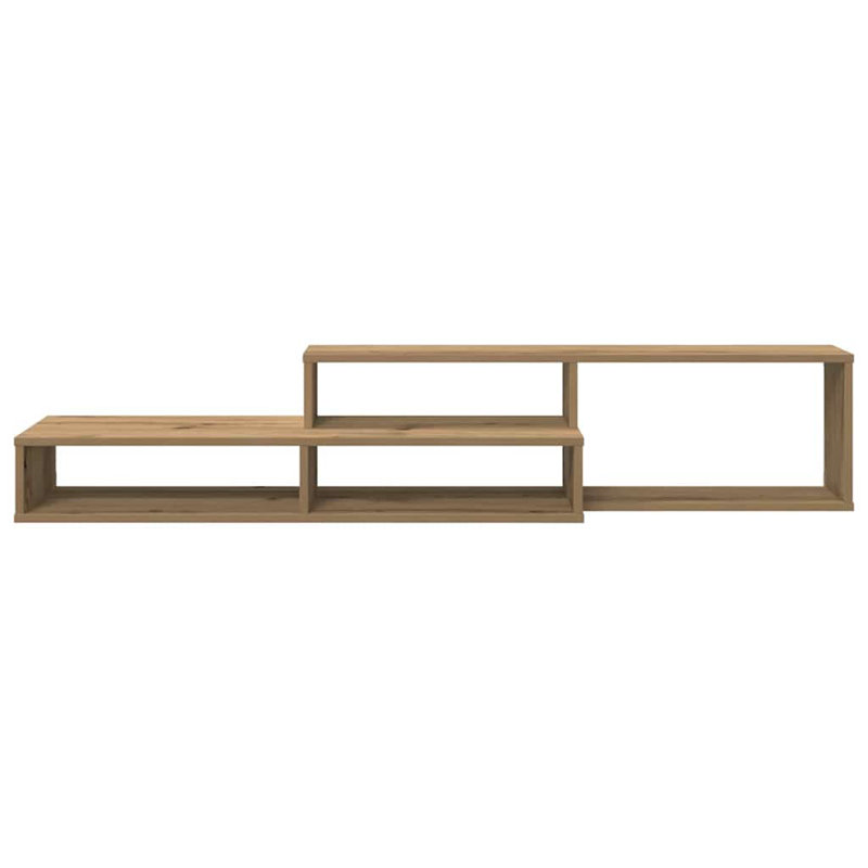 TV Stand, 28.5cm H x 150cm L x 25cm W, Light Brown