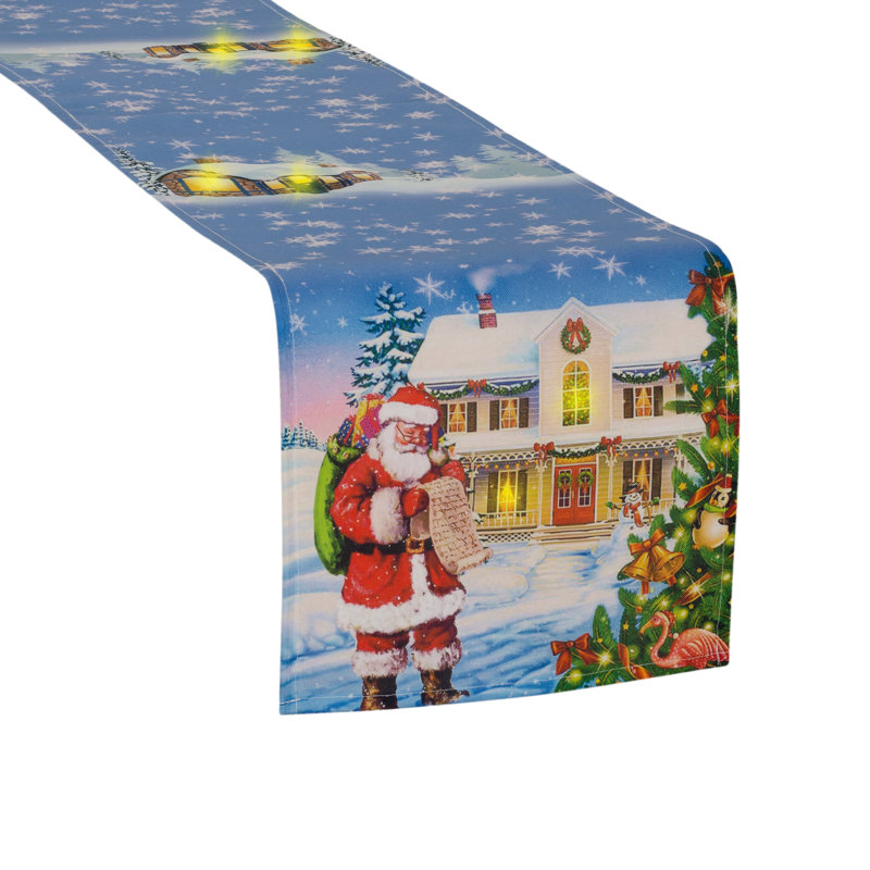 Chemin de table de noël maison pour père noël