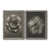 Toile avec cadre gris