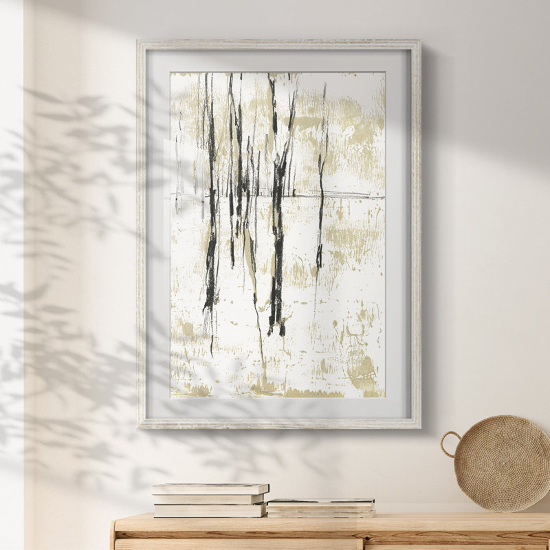 Toile embellie I - Toile tendue avec châssis, 25.5" H x 17.5" W, Blanc