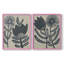 «Blockprint Folk Flowers I», reproduction encadrée de qualité supérieure - prête à être accrochée - aucun clou requis - aucun clou requis-2066086130-2066086092
