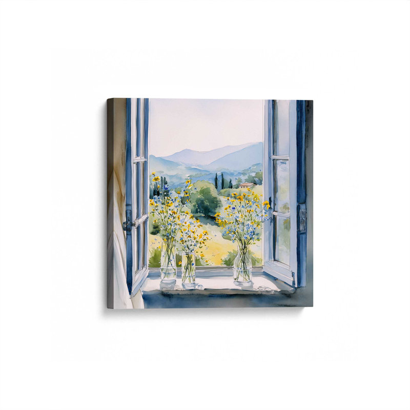 Vue toscane du matin III, H 12 po x l 12 po, Toile tendue, Ne s’applique pas