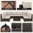 9-piece wicker patio conversation sets with cushions-1150317691