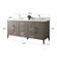Meuble-lavabo double 72 po avec plateau en marbre-94811320-94811308
