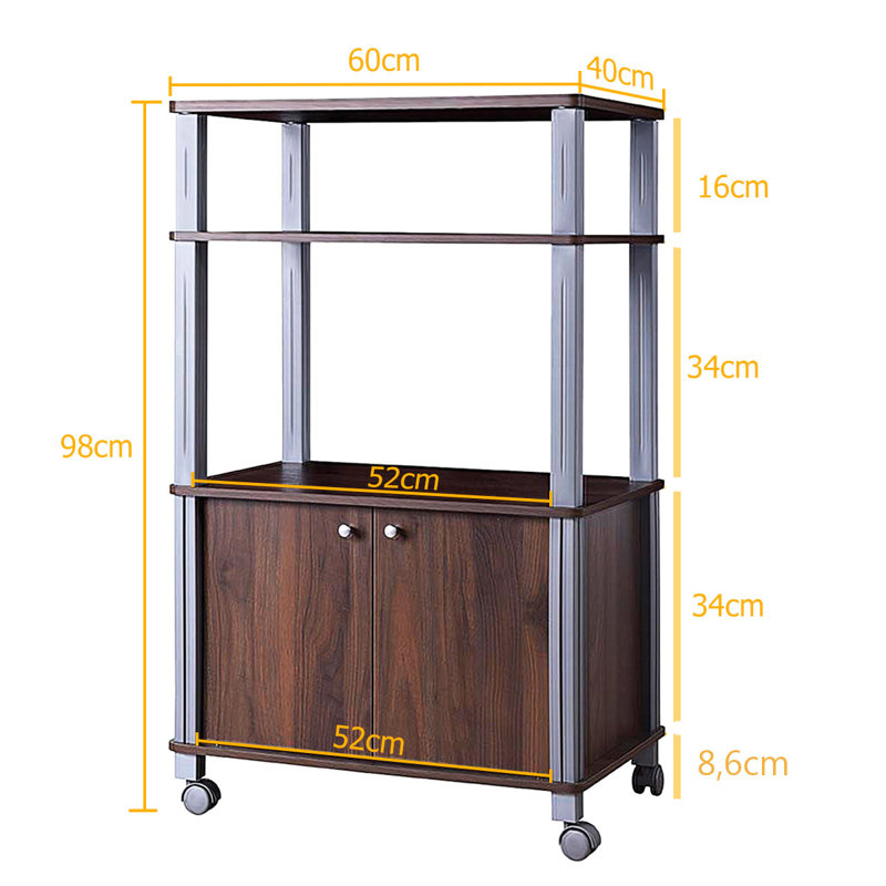 Jacquenetta 60cm W Holzwerkstoff Regaleinheit, Brown 