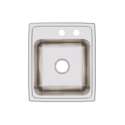 Lustertone 17" L x 20" W Drop-In Kitchen Sink