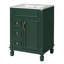 24" Bathroom Vanity With Ceramic Sink, Small Bathroom Sink Cabinet, Modern Cabinet With 2 Drawers And Adjustable Shelf-121709006