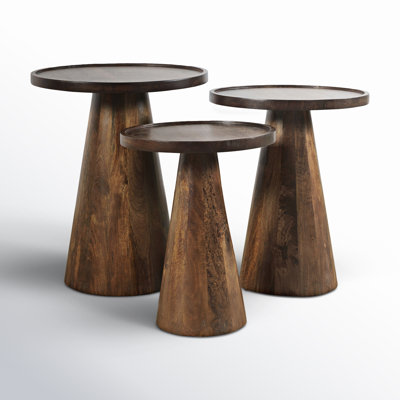 Jean Solid Wood Tray Top Nesting Tables