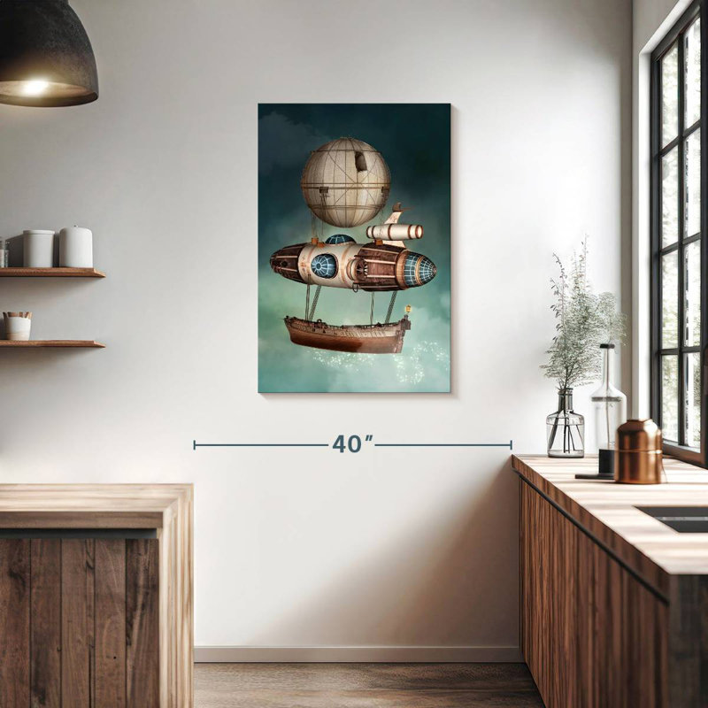 Mehar Steampunk Airship, 36" H x 24" W
