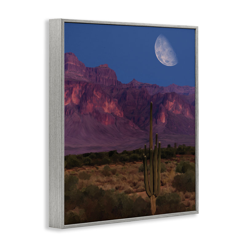 Cactus dans les montagnes, estampe numérique, conception par Renel Peters, Estampe numérique Farmhouse, H 14 po x l 11 po