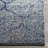 Christa Damask Navy Blue/Silver Area Rug-1153139129