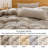 Duvet Cover Set 100% Washed Cotton Soft Bedding in Gingham Check-122785688-122785689