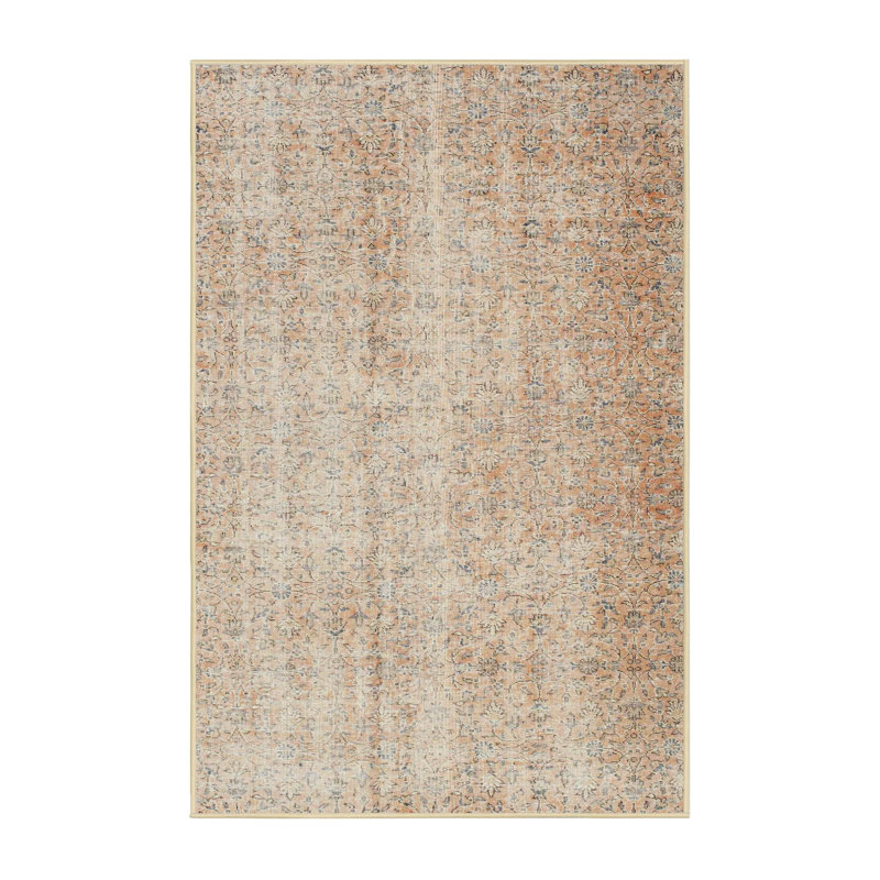 Surface beige contemporaine tapis, Rectangle 5 pi x 7 pi
