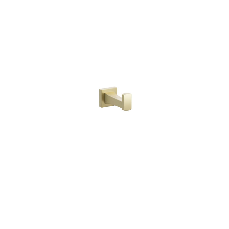 Single Robe Hook, Satin Brass