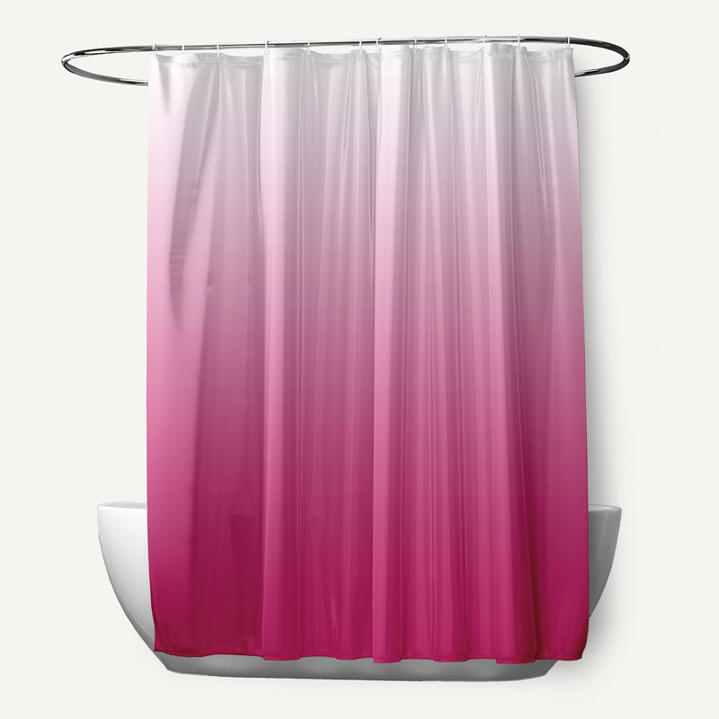 Clifford Floral Shower Curtain, Fushia