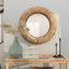 Cal Rattan wall mirror