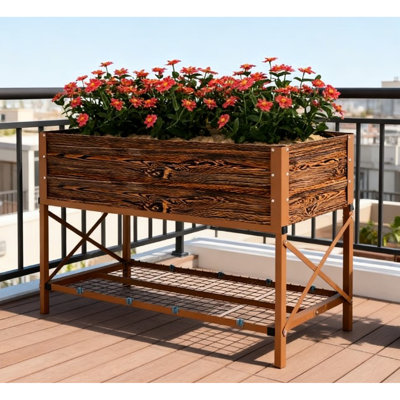Lit de jardinage, jardinière en métal, lit de jardin surélevé galvanisé