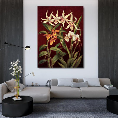 Astoria Grand Jimenez, Rodolfo Gallery Wrapped Canvas Art Titled: Orchid Trio I