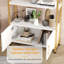 181.7cm H x 80.1cm W Iron Bookcase