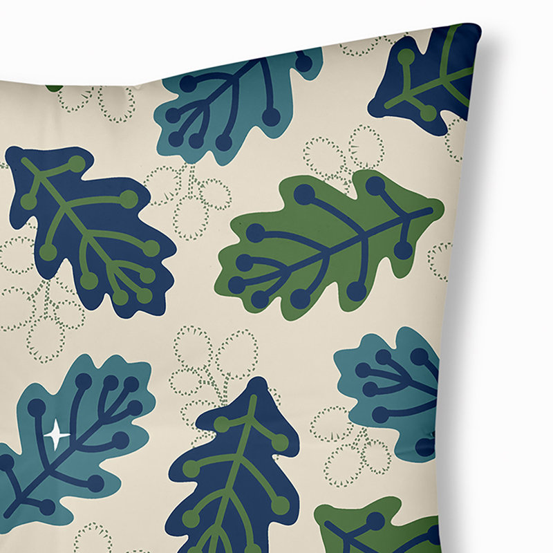 Coussin 335_Retro Leaves, 30 po x 30 po