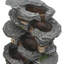 Outdoor Rock Fountain with Lights