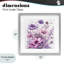 «Purple & Blush Florals», reproduction d'art sous verre, conception de Kim Allen-1281046599-1281046602