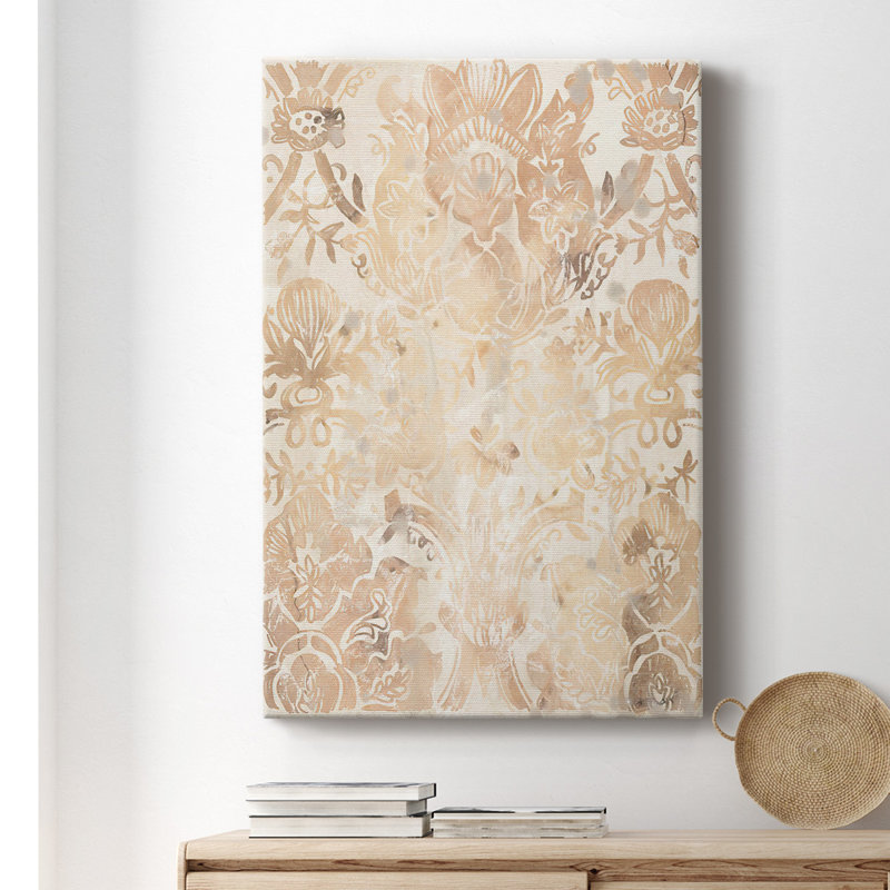 Noyer damassé III - reproduction sur toile tendue, H 36 po x l 24 po x P 1,5 po