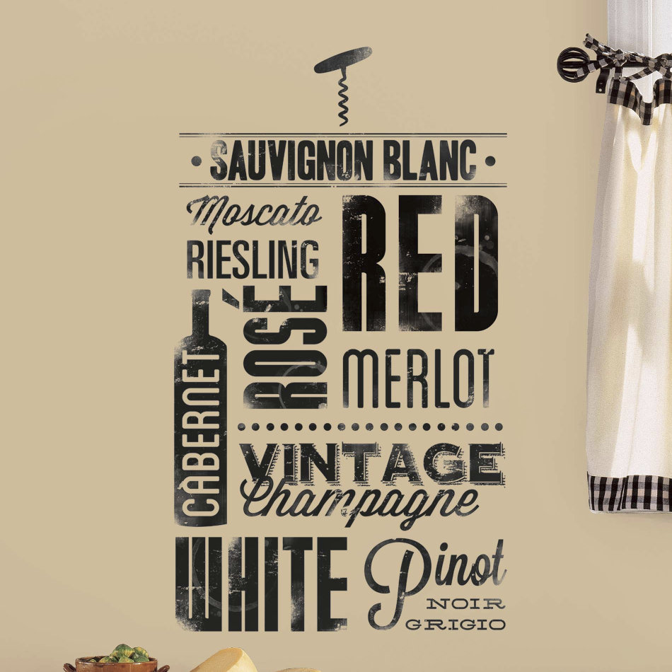 Food And Beverage Non-Wall Damaging Wall Decal Room Mates