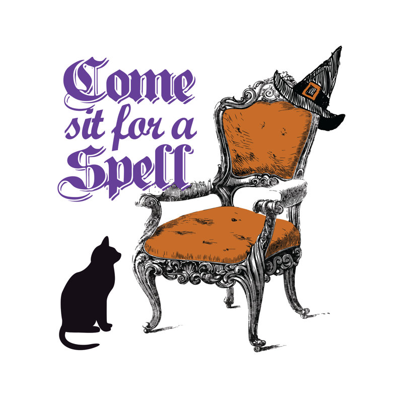 Come Sit For Spell - Wrapped Canvas Print, 30cm H x 30cm W x 3.8cm D