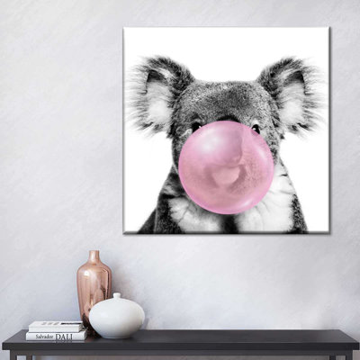 Impression sur toile Koala Bubble Gum