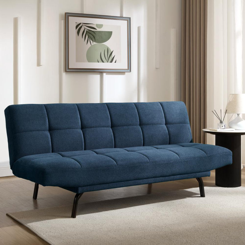 Chapelle 3 Seater Linen Blend Sofa Bed, Blue