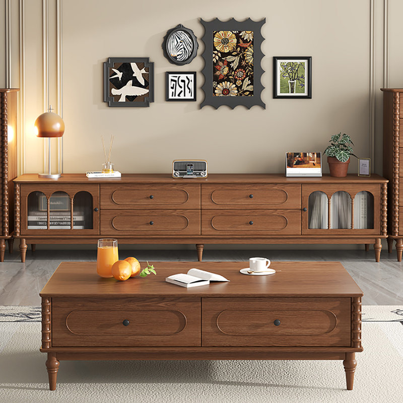 Combinaison meuble télé et table basse American